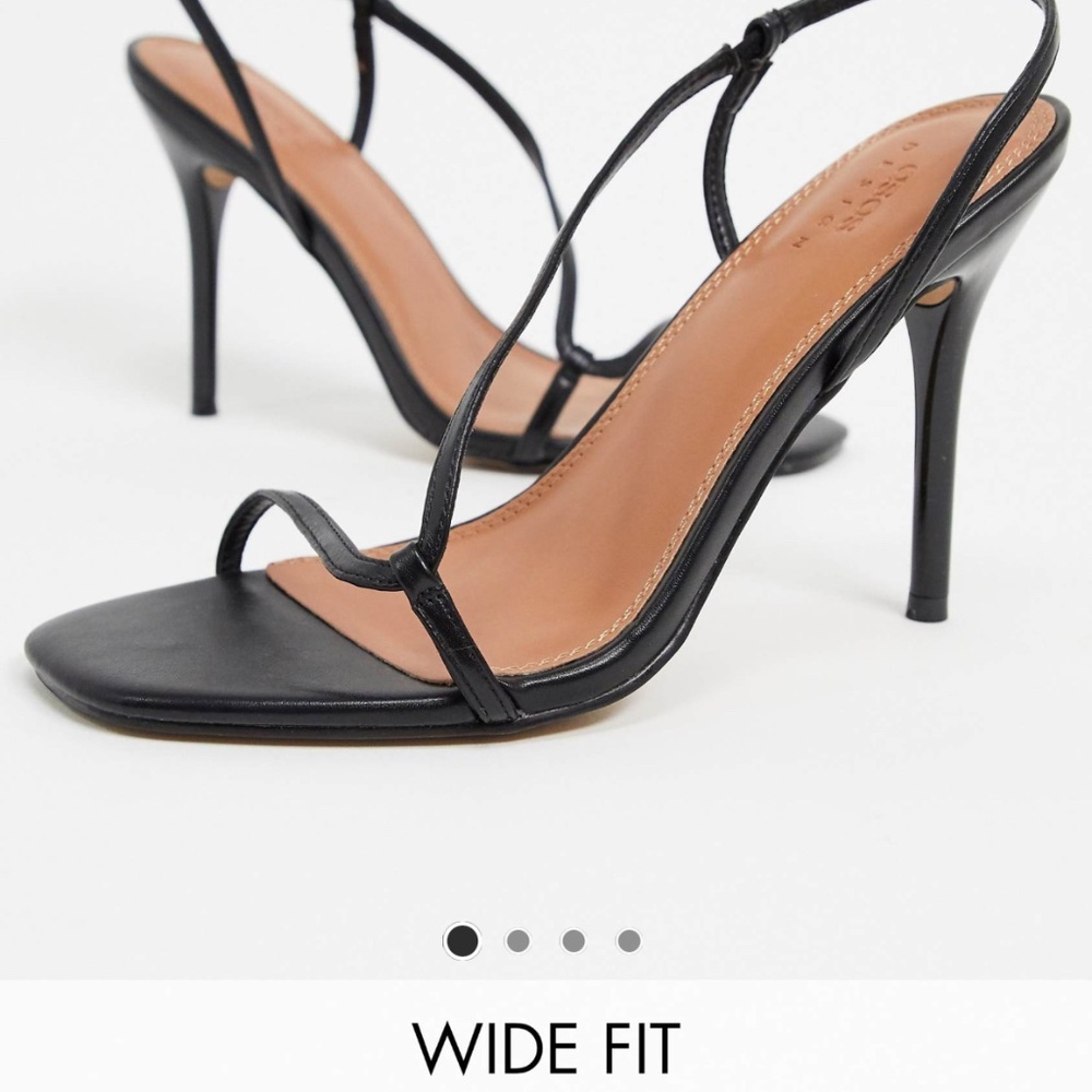 ASOS Wide Fit Nevada Strappy Heeled Sandals 11W